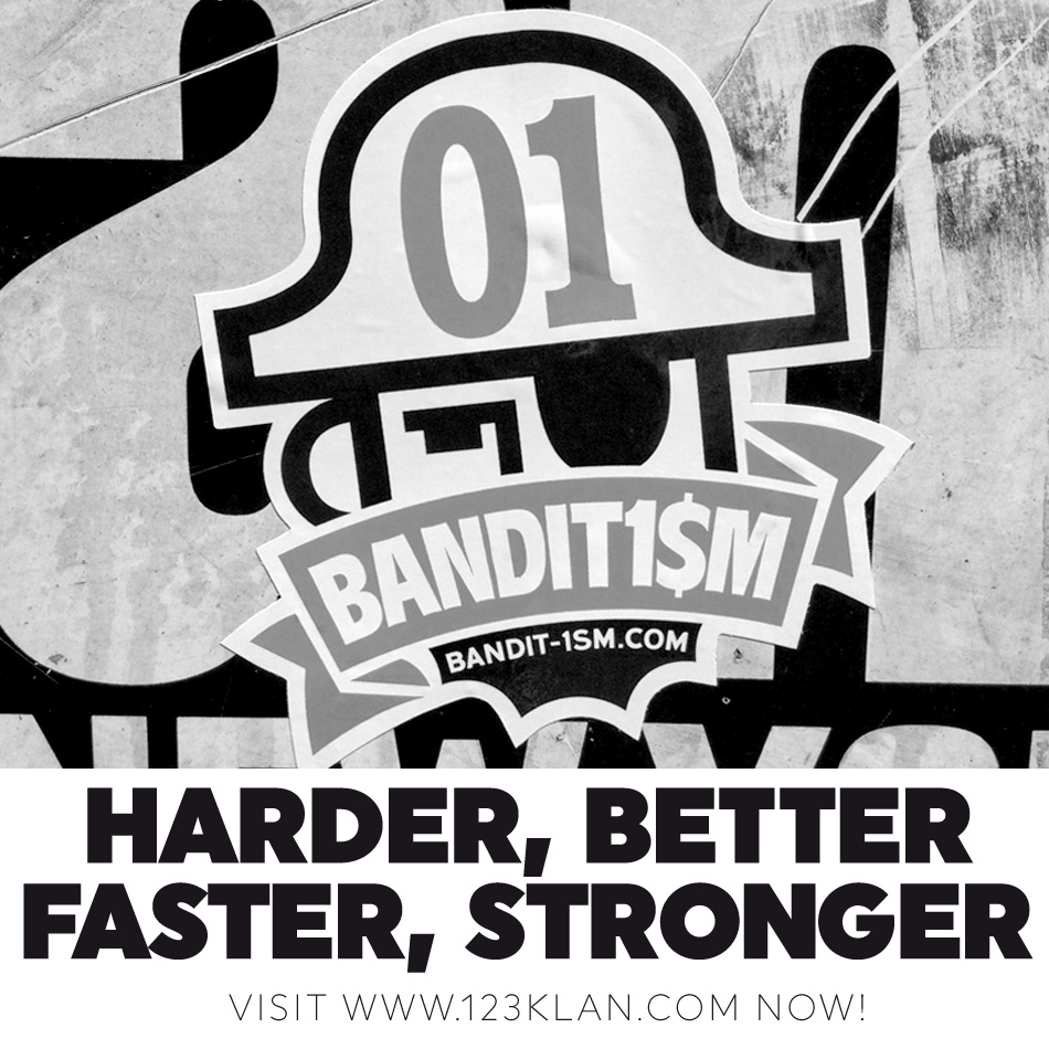 BANDIT-1$M sticker logo