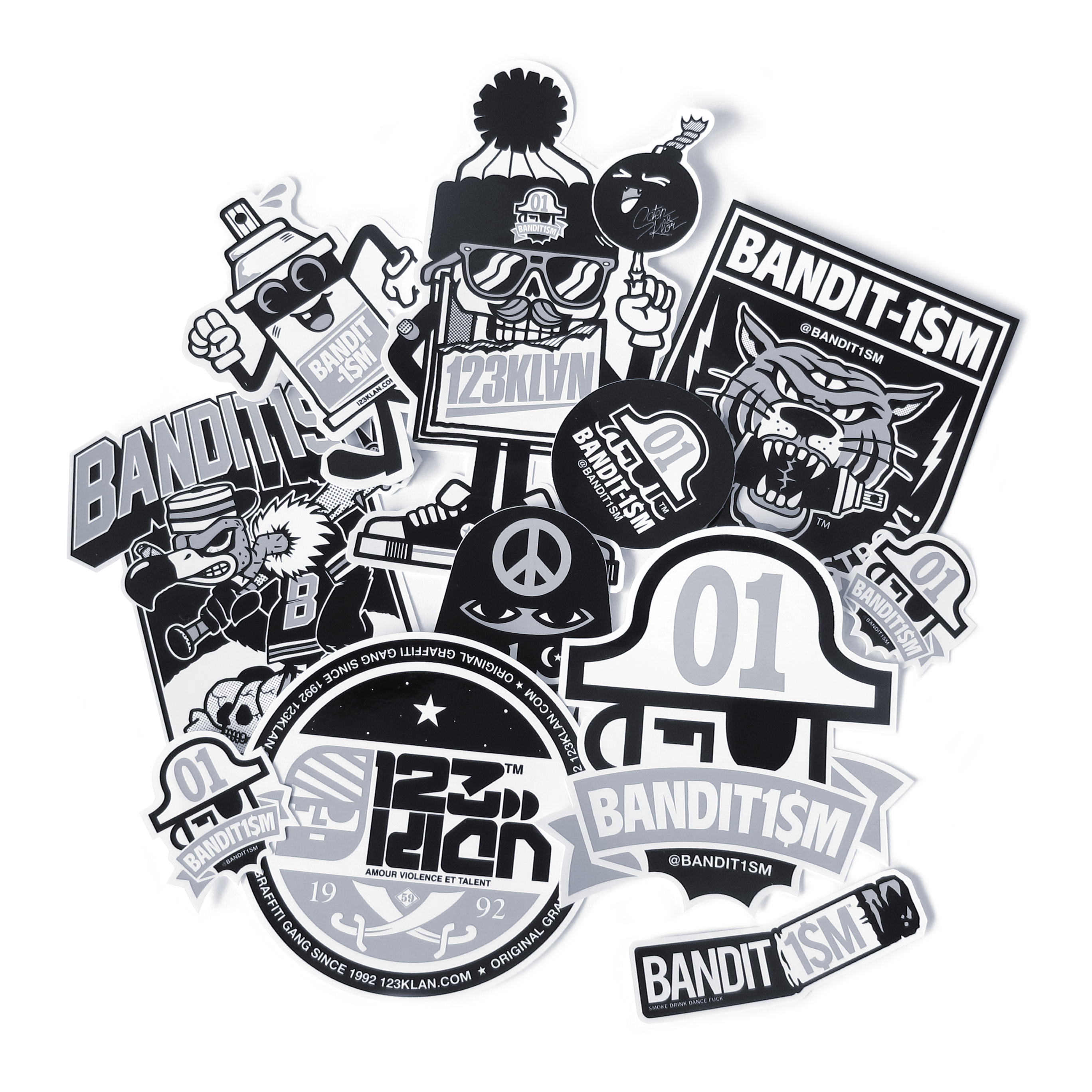 BANDIT-1$M sticker pack