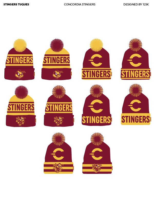 Tuques Concordia Stingers designées par 123KLAN