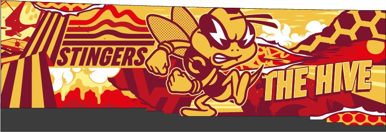 Stade Loyola Concordia avec logo au sol