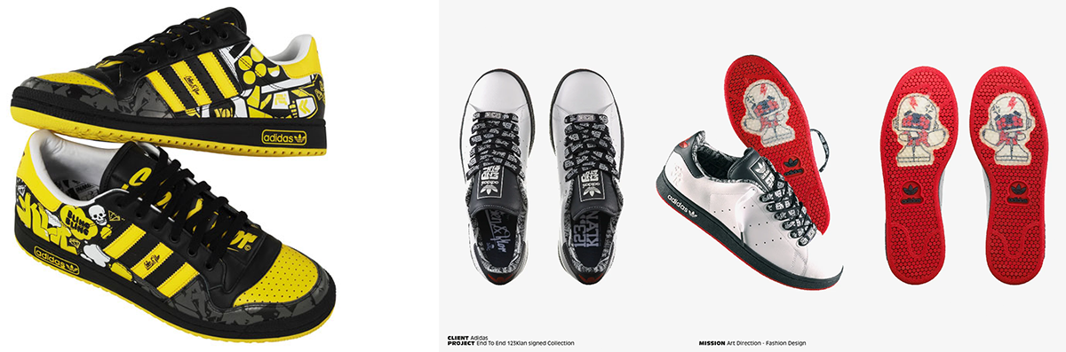 Adidas 123KLAN signed collection, sneakers