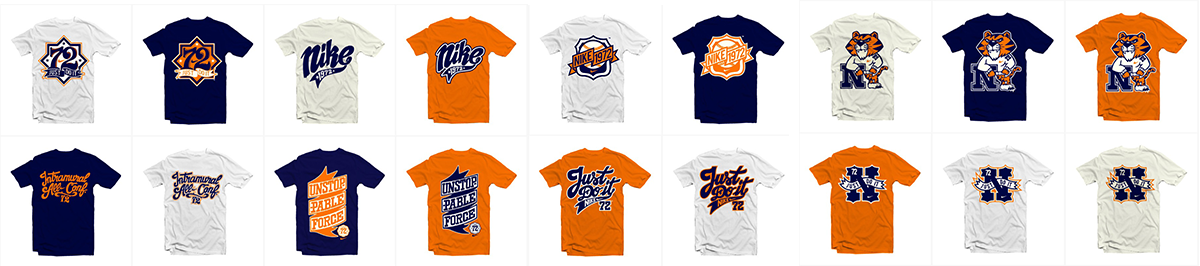 Nike 72 tees collection, full line