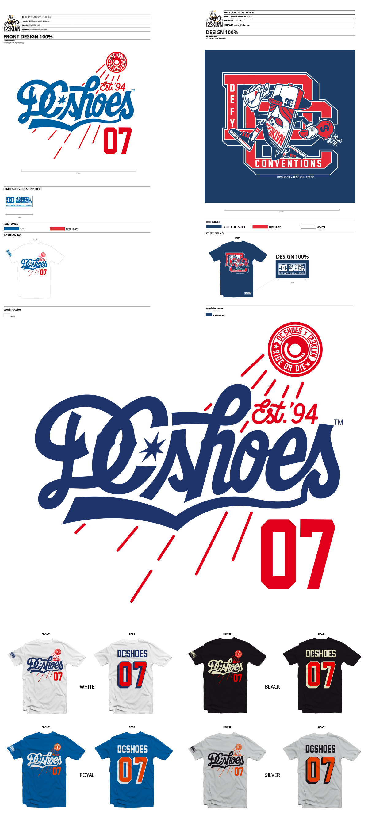 DC Shoes x 123KLAN tech pack and mascot