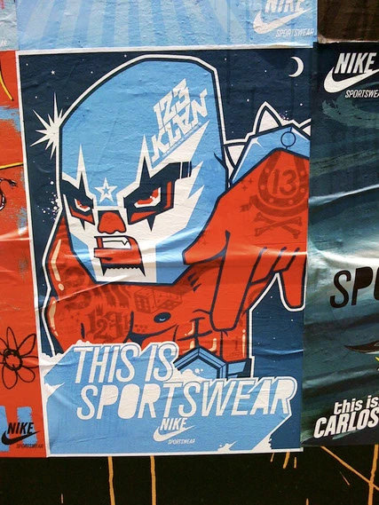 Nike Mexico City 2008, luchador street poster