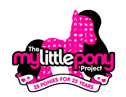 The My Little Pony Project — 25 Ponies for 25 Years logo
